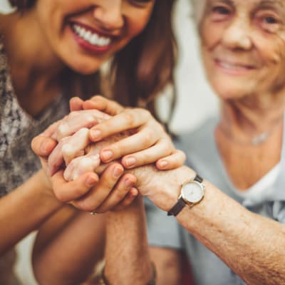 Caretaker and resident at Huntington Terrace in Huntington Beach, California