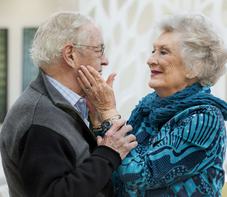 Couple at Maplewood at Weston in Weston, Massachusetts