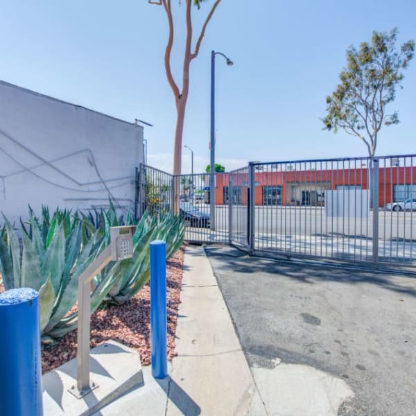Electronic gate access at StorQuest Self Storage in Rosemead, California