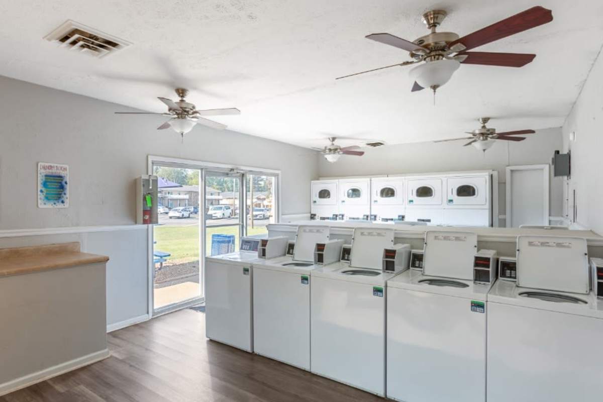 Laundry facility at Ashford Place in Clarksville, Tennessee