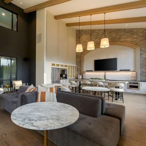 Clubhouse with lots of seating area at The Calvert in Charlotte, North Carolina