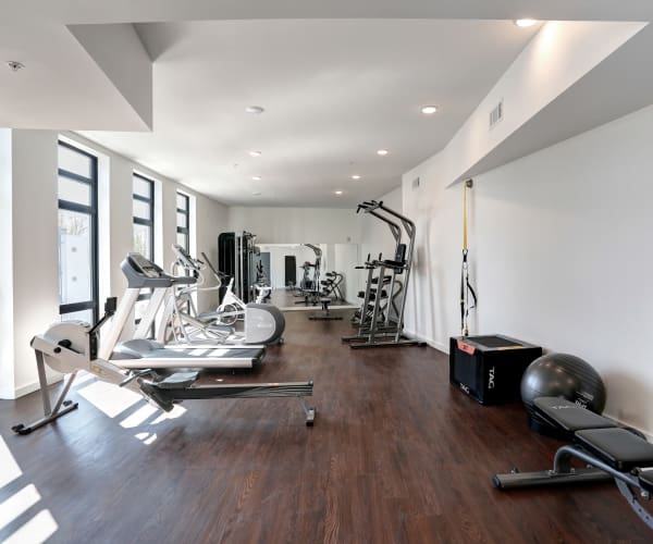 Community fitness center at The Eastland in Nashville, Tennessee