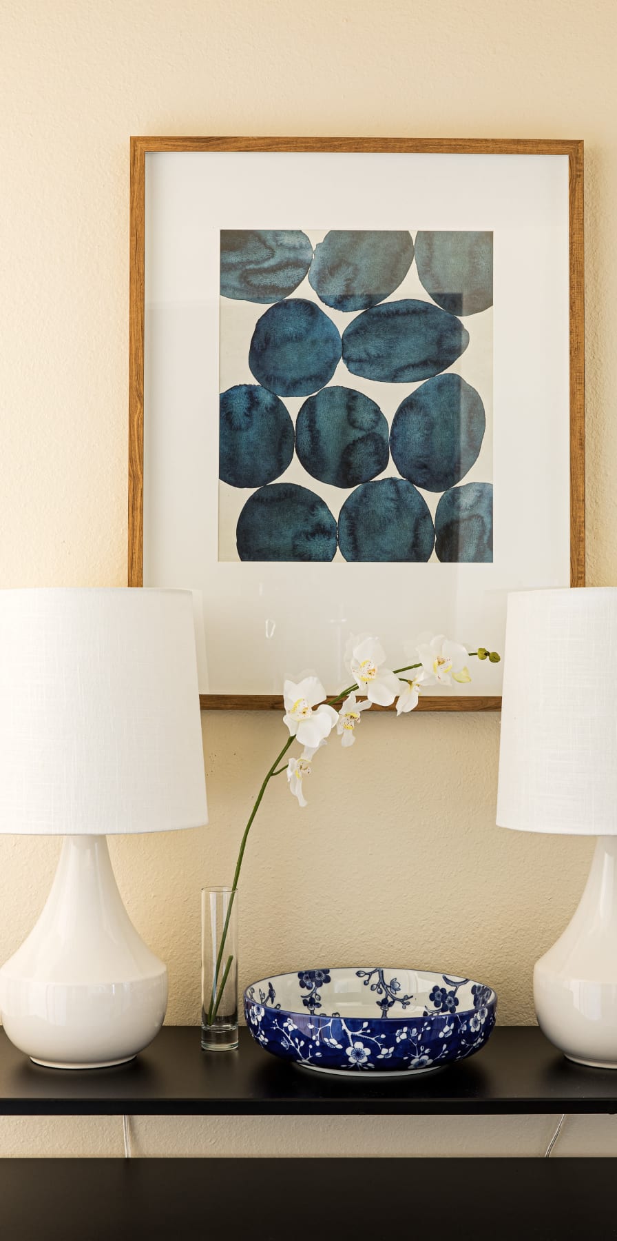 Artwork in a model apartment at River Pointe in Carrollton, Georgia