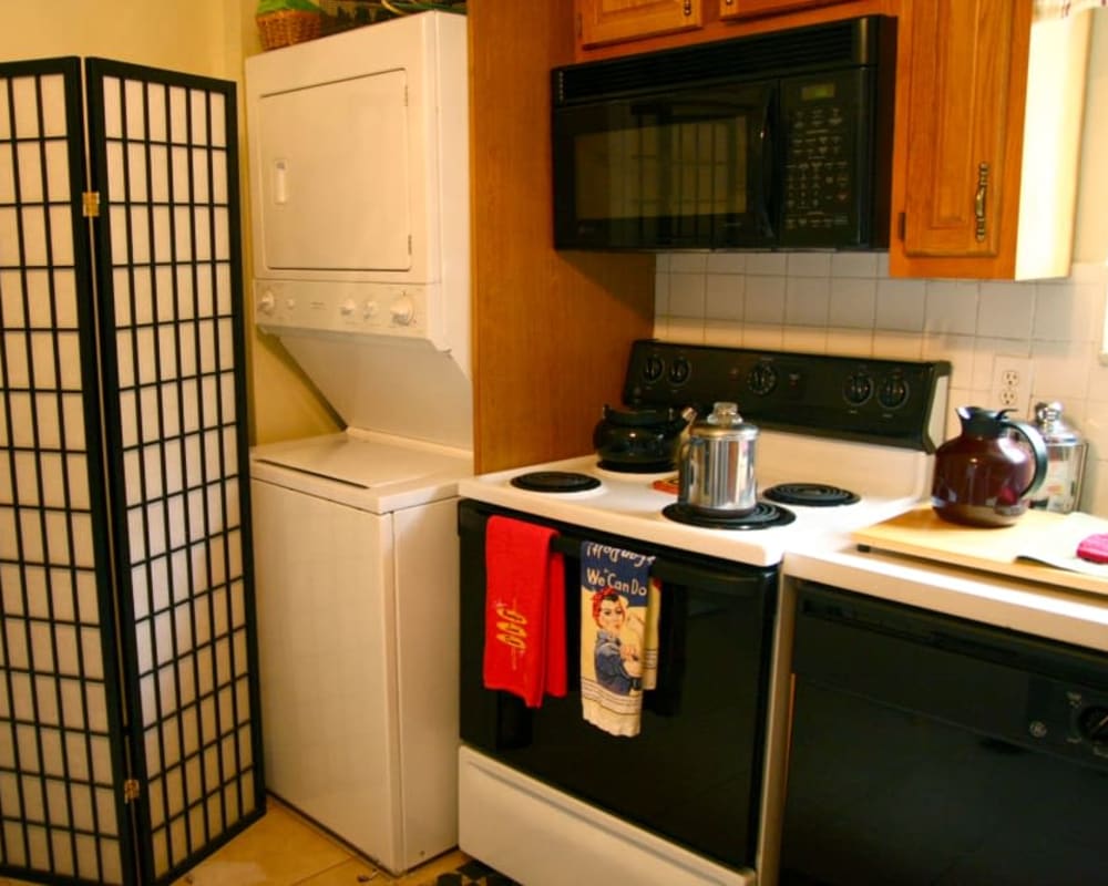 Washer and dryer at Haddon Knolls Apartments in Haddon Heights, New Jersey