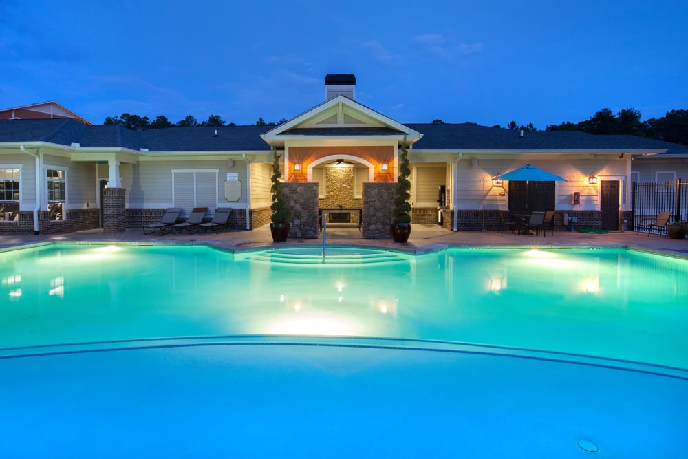 Resort-style pool at Riverside Parc Apartments in Atlanta, Georgia