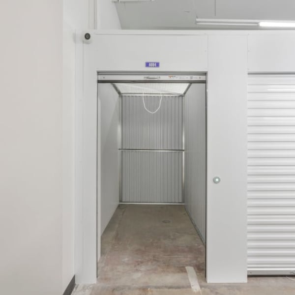 Inside a climate-controlled storage unit at StorQuest Economy Self Storage in Salt Lake City, Utah