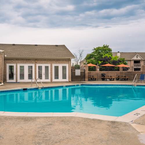 Sparkling pool at Burlington Oaks in Burlington, Kentucky