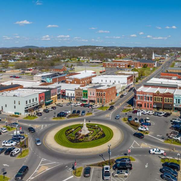 Downtown Lebanon, Tennessee.