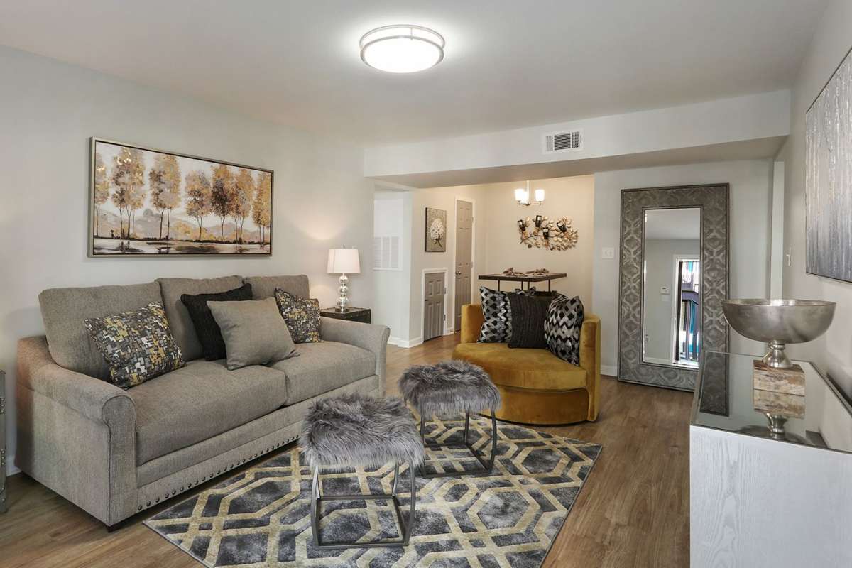 Well furnished living room at O'Brien Realty Group in Avon, Connecticut