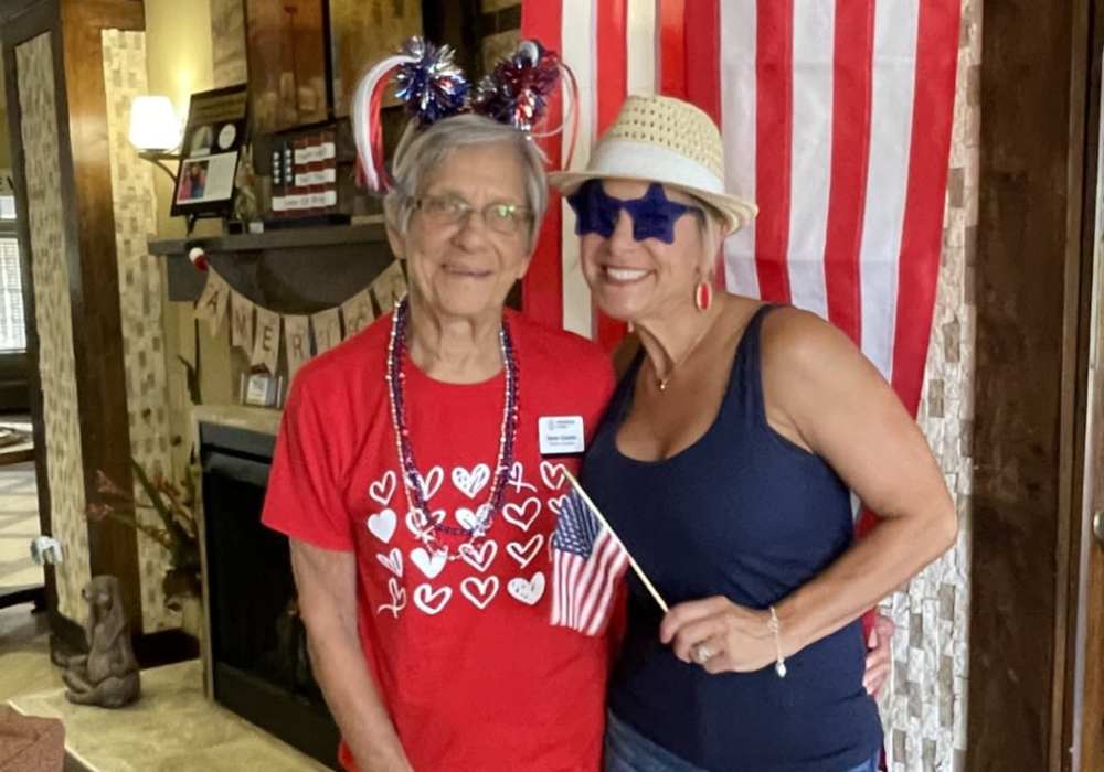 Residents celebrating 4th of July at Truewood by Merrill, Keller in Keller, Texas
