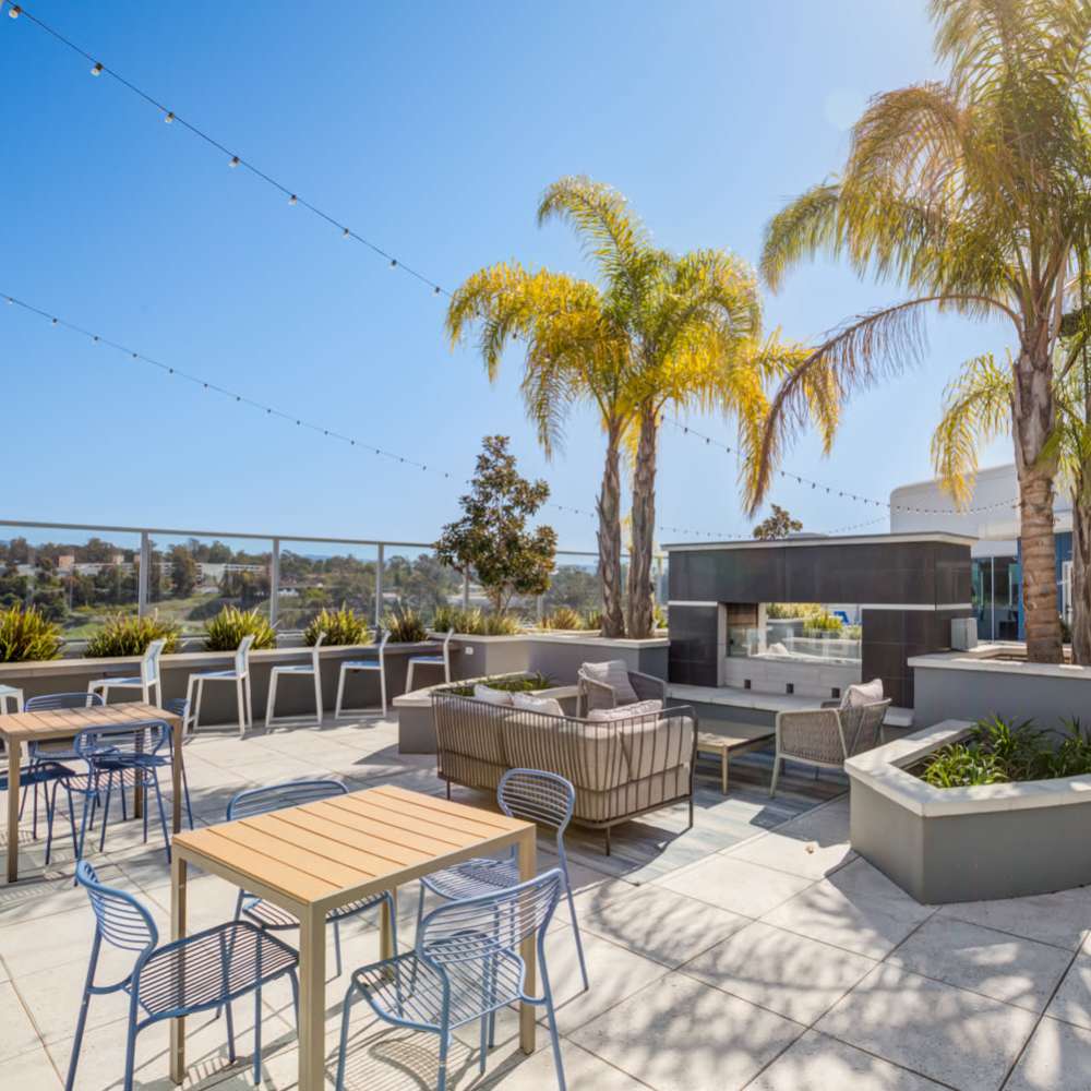 Outdoor common area at Skye at Laguna Niguel in Laguna Niguel, California