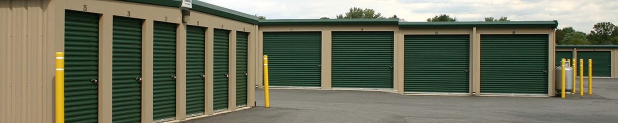 Storage units at Storage World in Reading, Pennsylvania