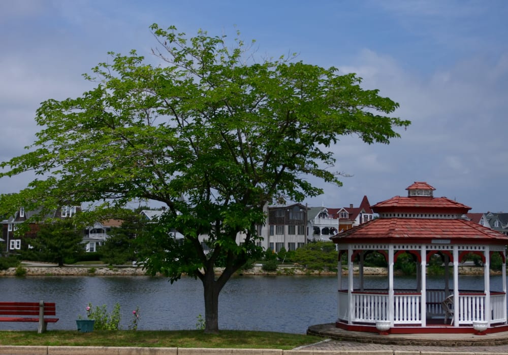 Excellent water views at Terrace Lake Apartments in Bradley Beach, New Jersey