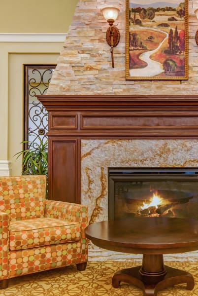Fireplace at The Commons at Elk Grove in Elk Grove, California