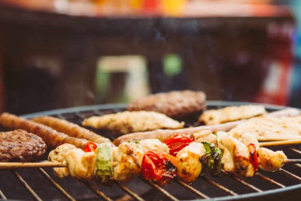 Grilling station at Portofino Villas in Pomona, California