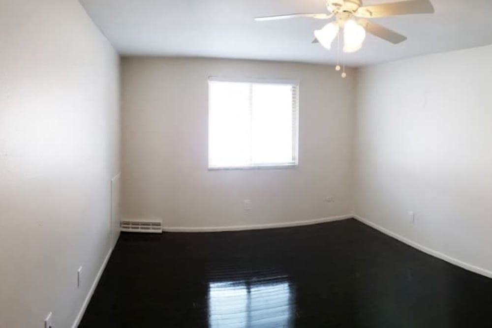 Bedroom of unit at Shaker Square Townhome Apartments