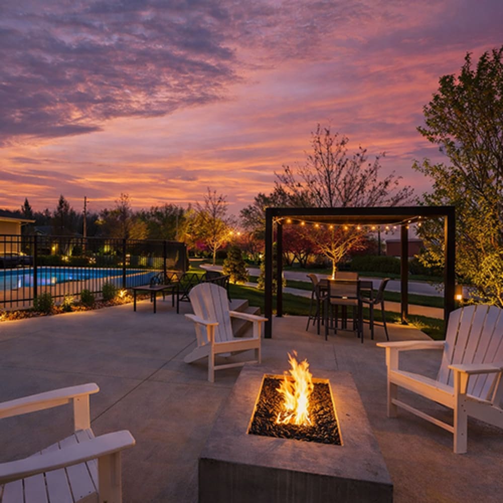 Firepit at Chapel Ridge in Lees Summit, Missouri