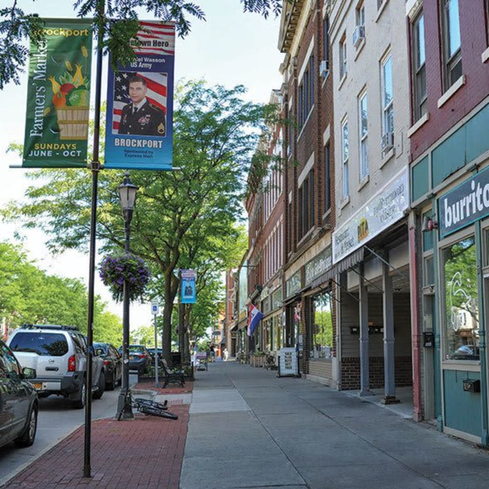 Downtown Brockport near Brockport Crossings Apartments & Townhomes in Brockport, New York