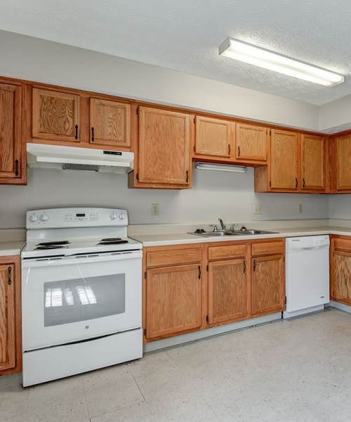 Spacious kitchens for cooking at Edwards Crossing I in Beaver, West Virginia