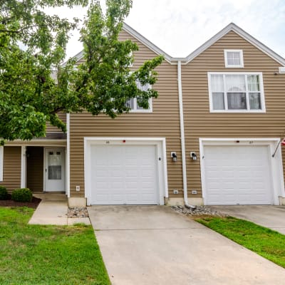 Exterior view of homes with garages at Bellevue in Washington, District of Columbia