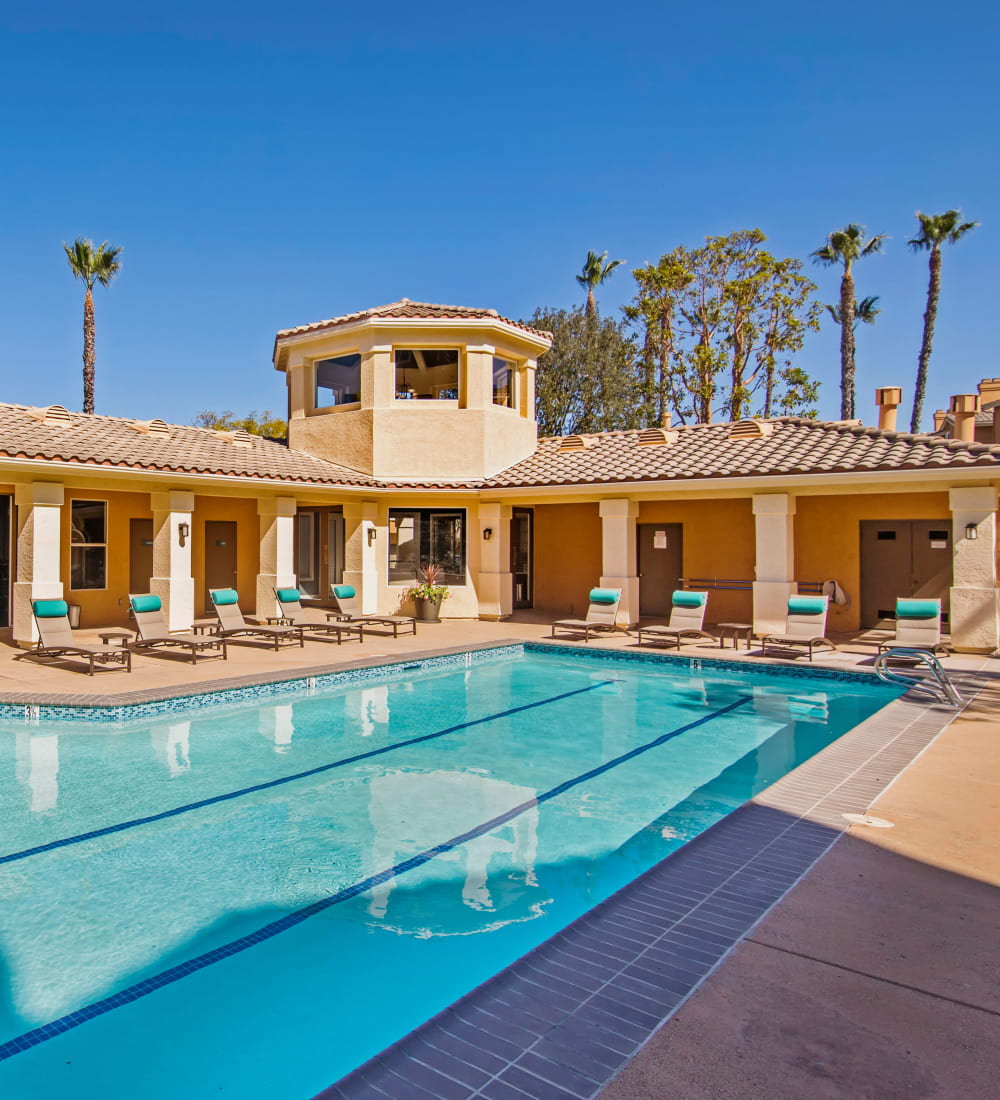 Lap pool at Sofi Canyon Hills in San Diego, California