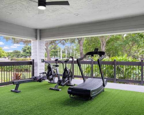Open air fitness center at Atwater Apartment Homes, Sunrise, Florida