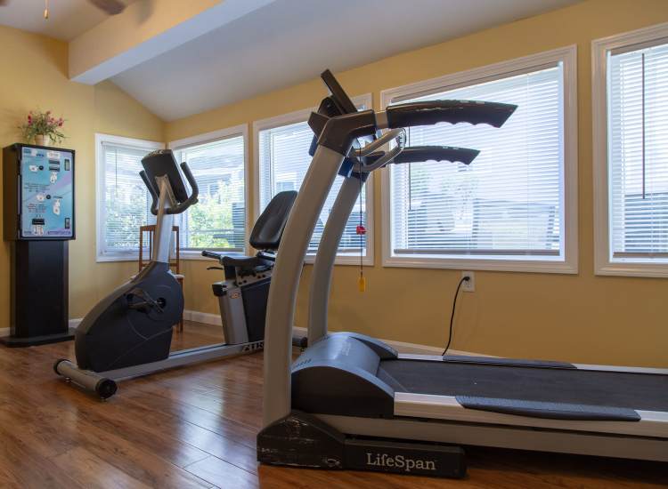 High-impact fitness center at Merrimack Valley Apartments in Methuen,Massachusetts