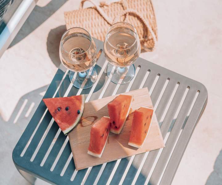Snacks by the pool at Valencia Park in Orlando, Florida
