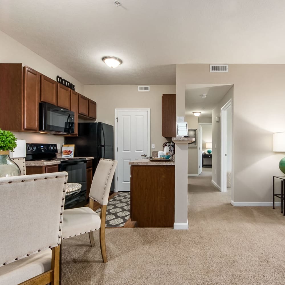 Gourmet style kitchen at The Greyson in Hilliard, Ohio