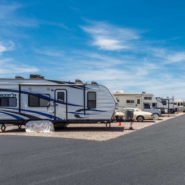 RV storage at StorQuest Self Storage in Parrish, Florida