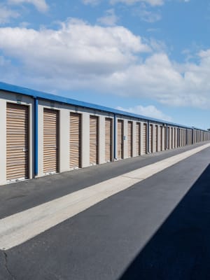 Convenient drive-up storage units at Nova Storage in Lancaster, California