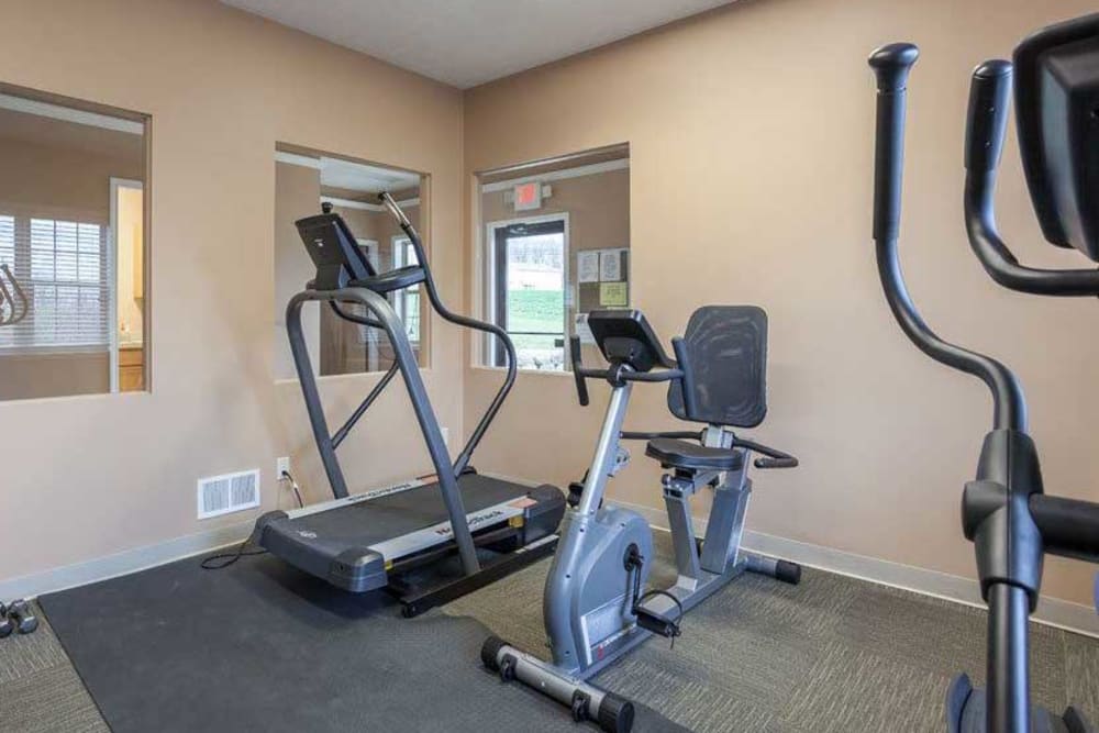 Fitness center at Hickory Hollow in Spencerport, New York