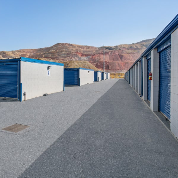 Drive-up storage units at StorQuest Economy Self Storage in Salt Lake City, Utah