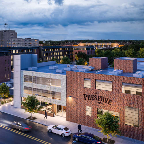 Rooftop Deck Bird View at The Preserve Scott's Addition in Richmond, Virginia