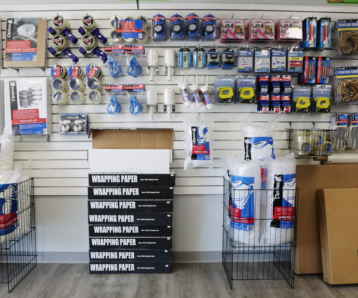 Midgard Self Storage in Cashiers, North Carolina, has an onsite moving and packing supply store