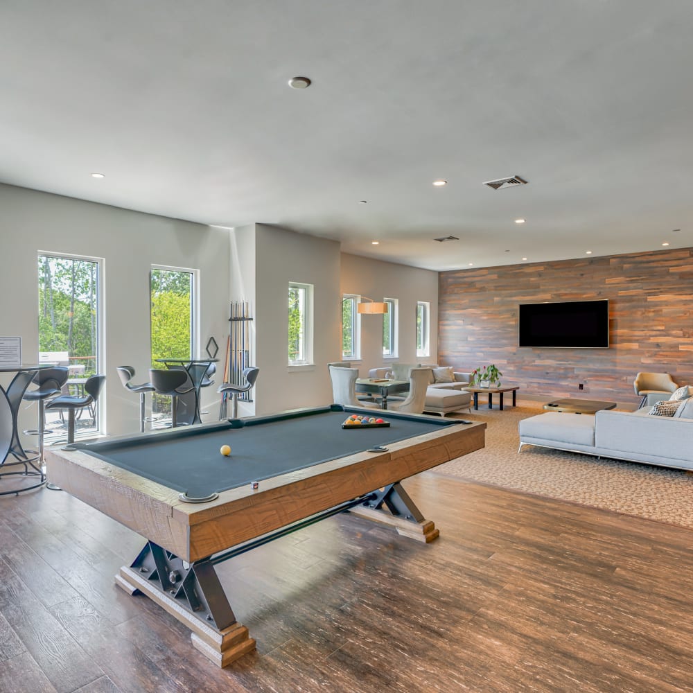 Game room with billiards at 60 Mansfield Road, New London, Connecticut