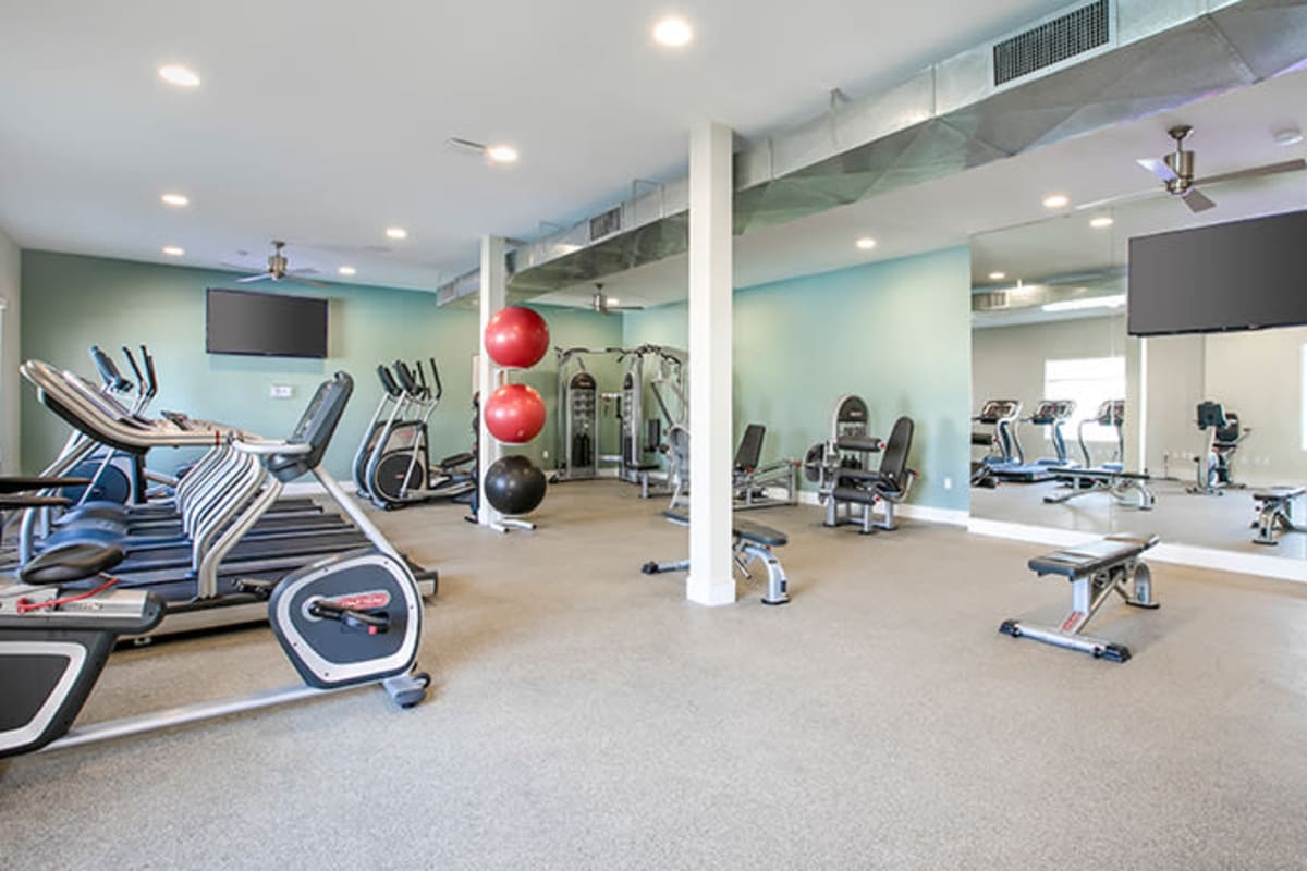 Fitness room at The Avenue at Carlsbad in Carlsbad, California