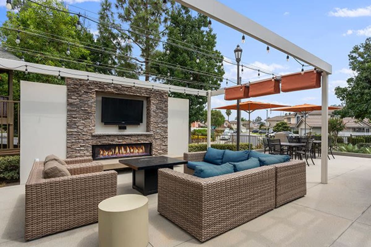 Outdoor theater area at Reserve at Chino Hills in Chino Hills, California