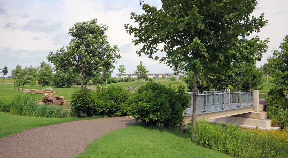 Community near to highway at Parkview East in Ramsey, Minnesota