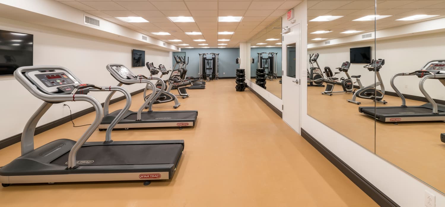 Fitness center at Reside MKT in Wilmington, Delaware