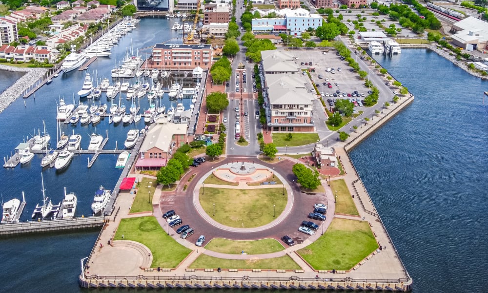 Aerial view of city at The Cove in Fort Walton Beach, Florida