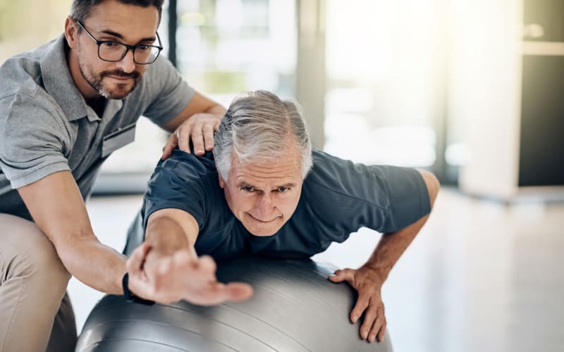 Resident working out at The Blake at Biloxi in Biloxi, Mississippi