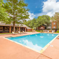 Rendering of residents swimming pool at Belmont Place in Round Rock, Texas