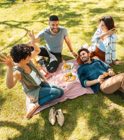 Residents haing fun time in the park near Summers Run Apartments in Asheboro, North Carolina
