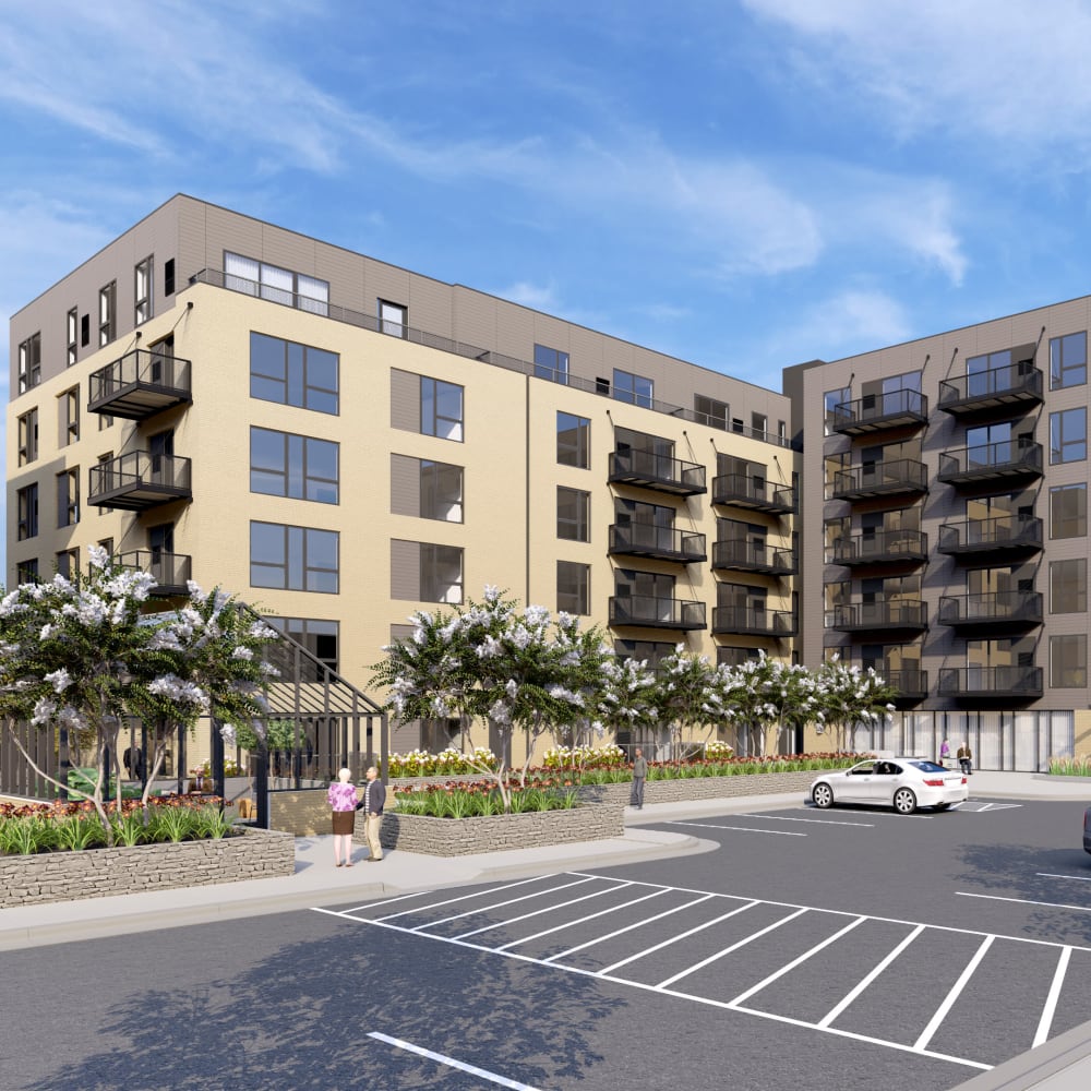 Rendering of exterior at The Eloise at Wirth on the Woods in Minneapolis, Minnesota