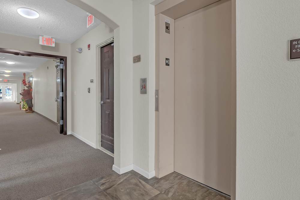 Hallway at Hartford Villas in Broken Arrow, Oklahoma