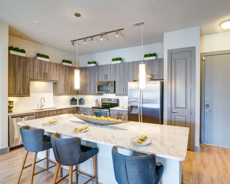 Granite countertops at The Abbey at Northpoint in Spring, Texas
