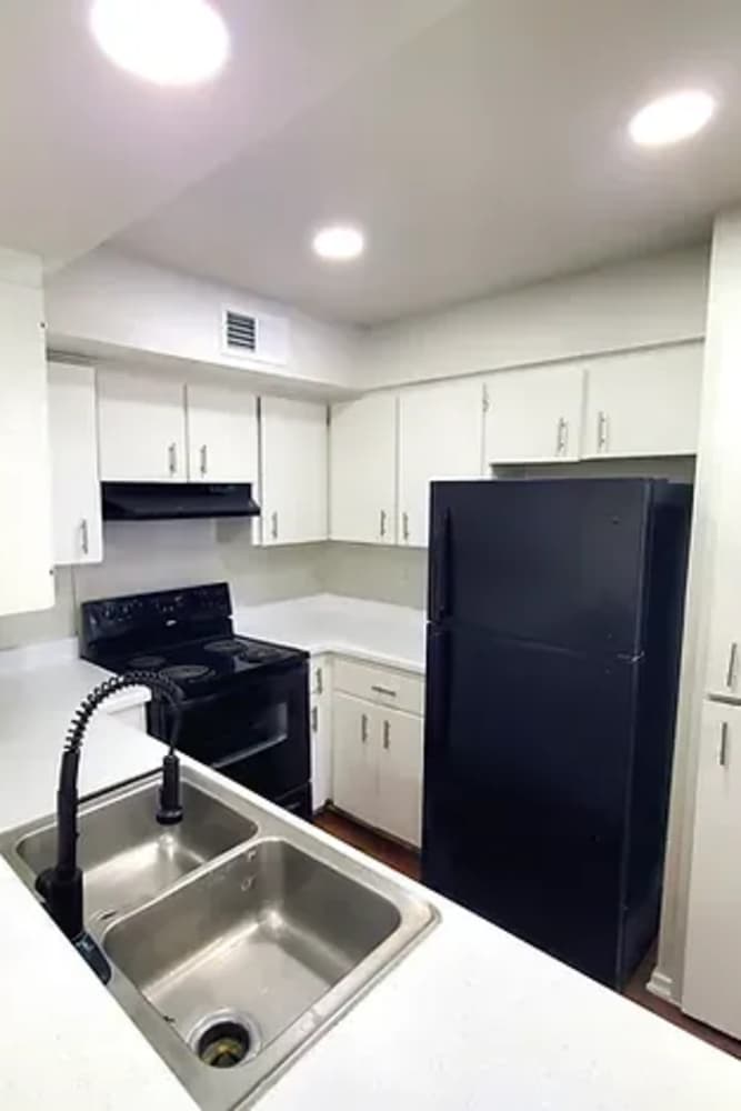 Bright kitchen at Arcos in San Antonio, Texas
