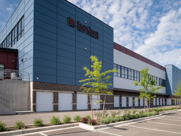 Moving supplies at StorQuest Self Storage in Redmond, Washington