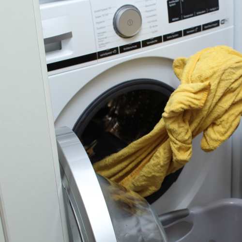 Washing machine at Somerset Court in Baltimore, Maryland